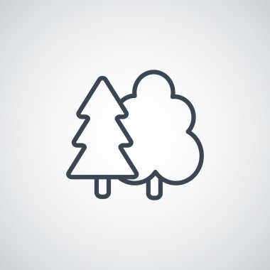 ağaçlar orman simgesi