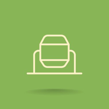 Beton karıştırıcı simgesini bina