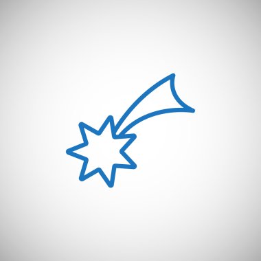 Noel yıldızı simge. 