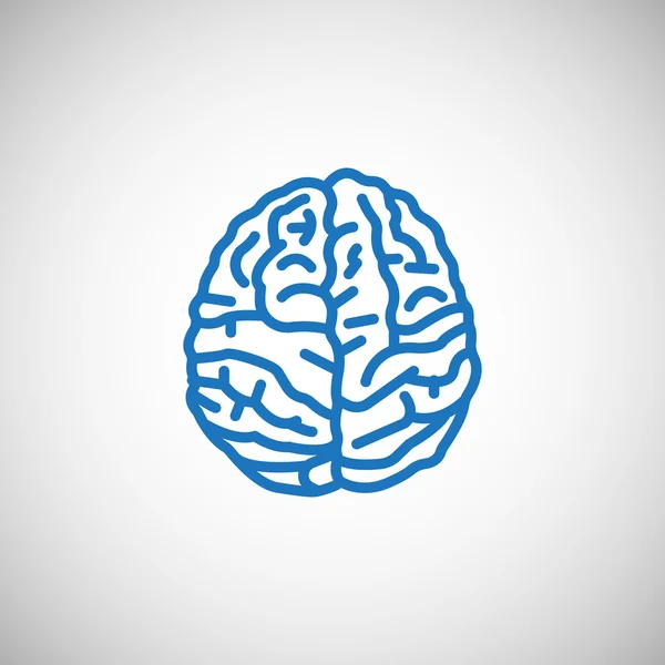 Icono del cerebro humano — Vector de stock