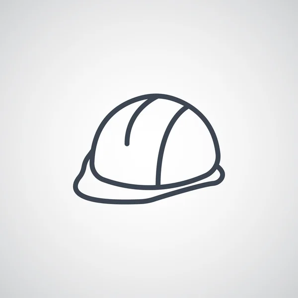 Icône de casque de construction — Image vectorielle