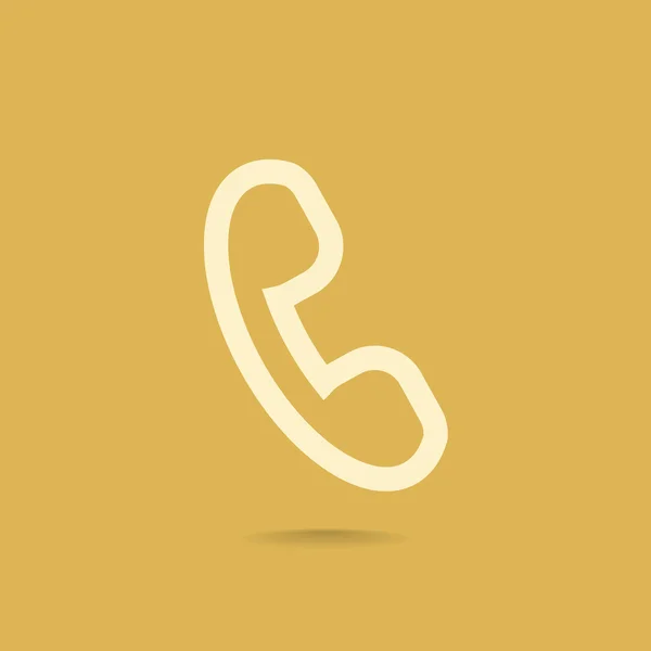 Hoorn van de telefoon pictogram — Stockvector