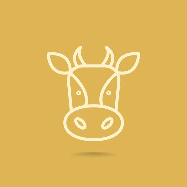 Икона молочной коровы — стоковый вектор