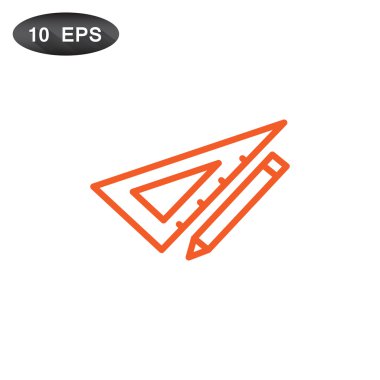 Cetvel simgesi olan kalem