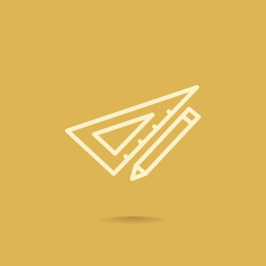 Cetvel simgesi olan kalem