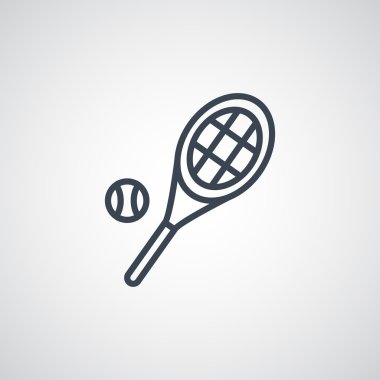 Tenis raketi topu simgesiyle