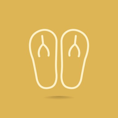 plaj terlikleri simgesi 