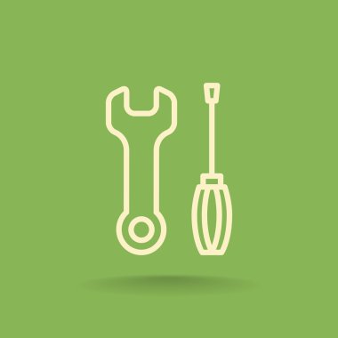 Anahtar ve tornavida simgeler