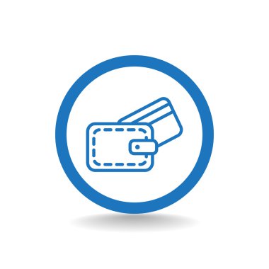 M-cüzdan ile kredi kartı simgesi