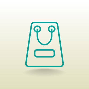 kağıt ambalaj ya da çanta simgesi