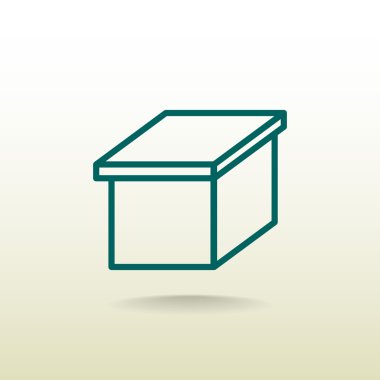 paket karton kutu simgesi