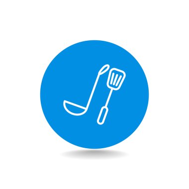 Kepçe ve spatula simgesi