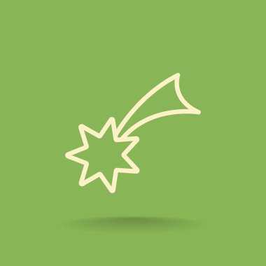 Noel yıldızı simge. 