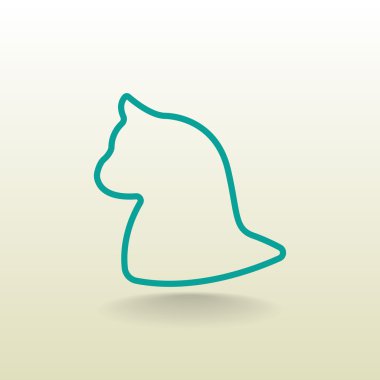 kedi evde beslenen hayvan simgesi