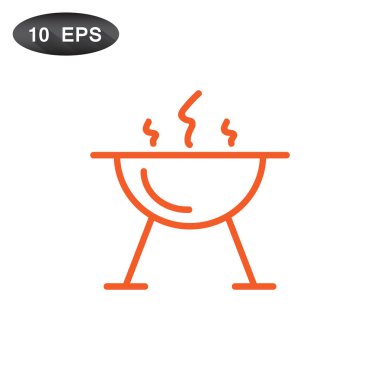 mangal barbekü simgesi