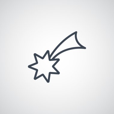 Noel yıldızı simge. 