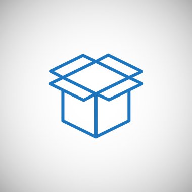 paket karton kutu simgesi