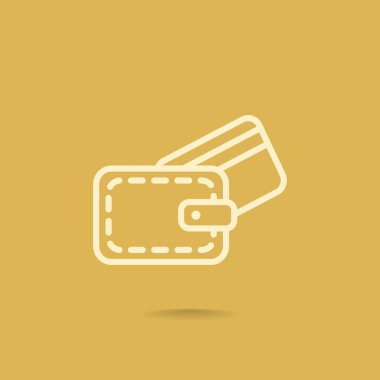 M-cüzdan ile kredi kartı simgesi