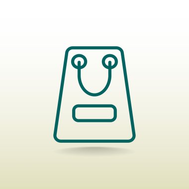 kağıt ambalaj ya da çanta simgesi