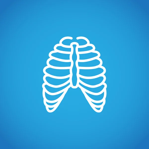 Icône thorax humain — Image vectorielle