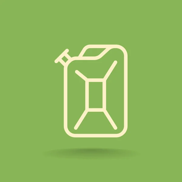 Pictogram van de Jerrycan benzine — Stockvector