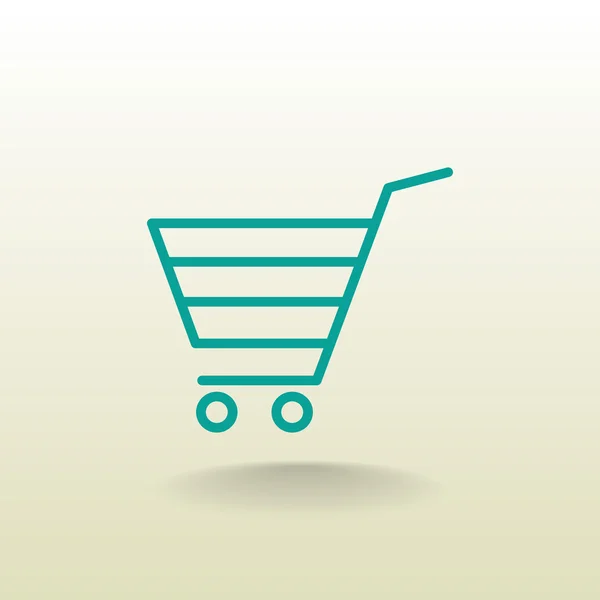 Shopping cart icon — Stock Vector