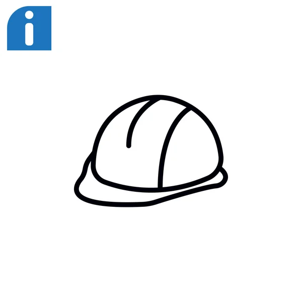 Icono del casco de construcción — Vector de stock