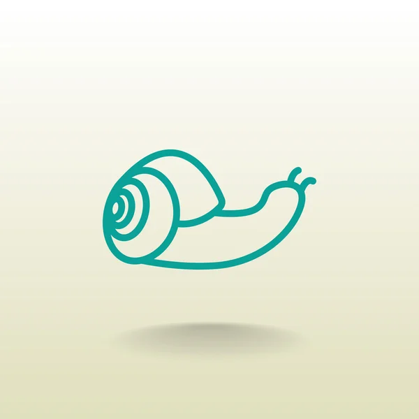 Icono de caracol de dibujos animados — Vector de stock