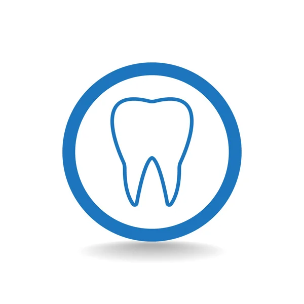 Ícone de dente humano —  Vetores de Stock