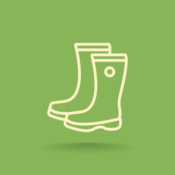 Gum boots icon — Stock Vector