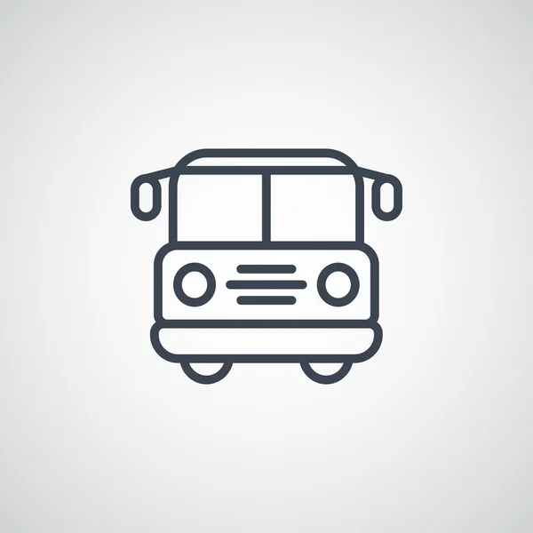 Icono del autobús escolar — Vector de stock