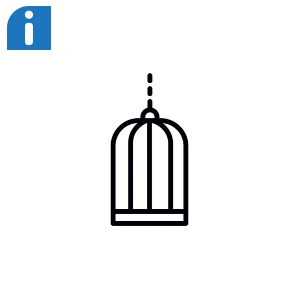 Icono de jaula de ave — Archivo Imágenes Vectoriales