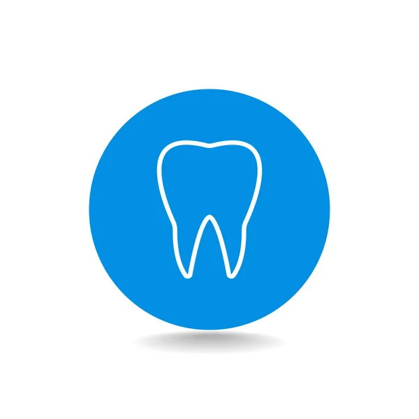 Ícone de dente humano —  Vetores de Stock