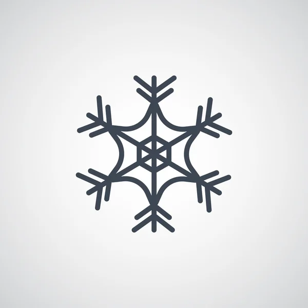 Invierno Copo de nieve icono — Vector de stock