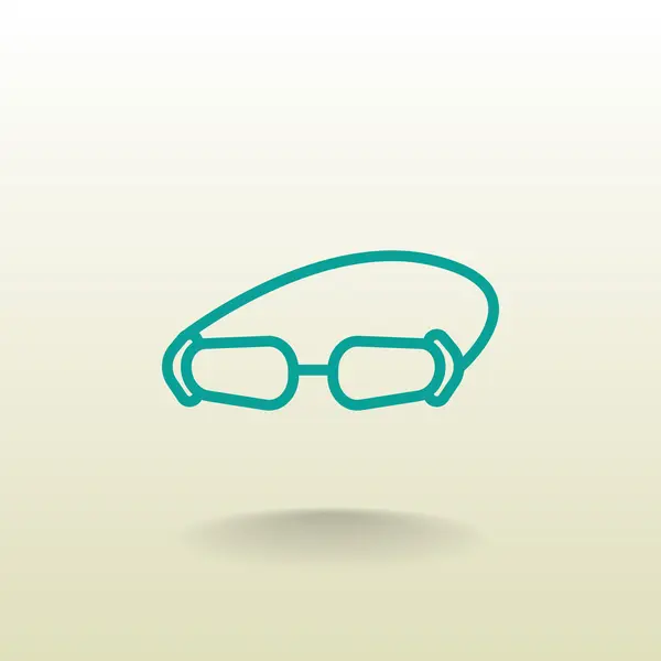 Αξεσουάρ γυαλιά εικονίδιο — Διανυσματικό Αρχείο