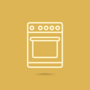 Mutfak sobası simgesi