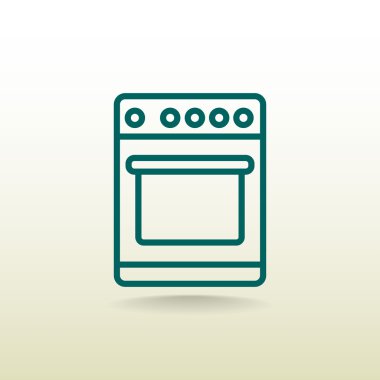 Mutfak sobası simgesi