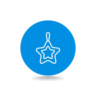 Noel yıldızı simge. 