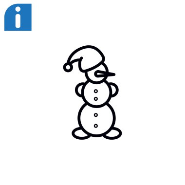 Yılbaşı kardan adam simgesi