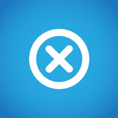 Yanlış işareti satırı simgesi