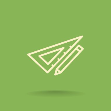 Cetvel simgesi olan kalem