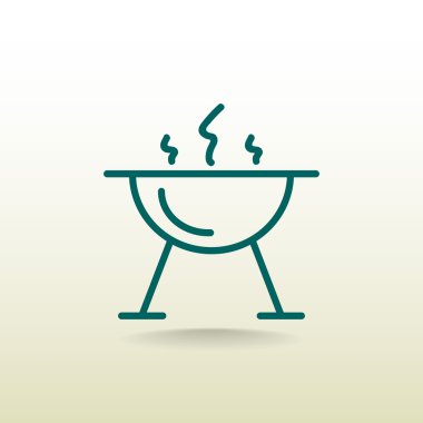 mangal barbekü simgesi