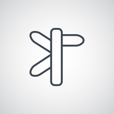 yön işareti simgesi