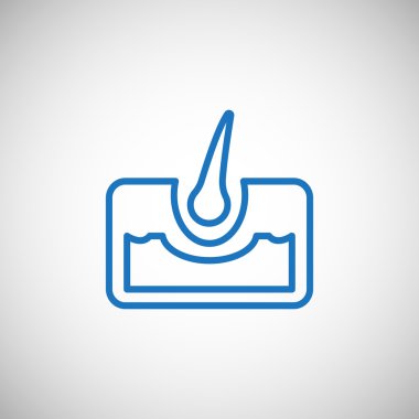 insan saçı simgesi