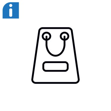 kağıt ambalaj ya da çanta simgesi