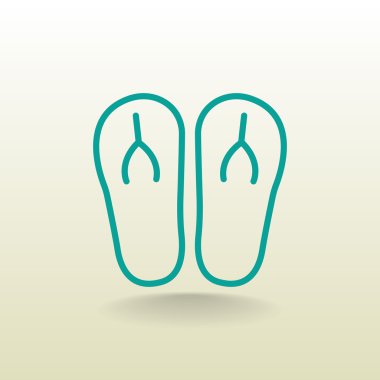 plaj terlikleri simgesi 