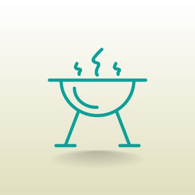 mangal barbekü simgesi