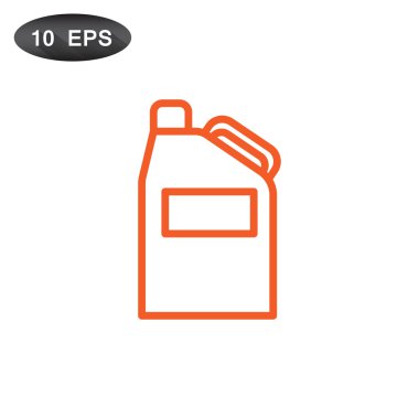 Bidon petrol simgesiyle