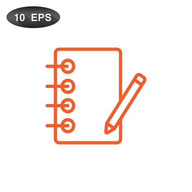 defter kalem simgesi ile