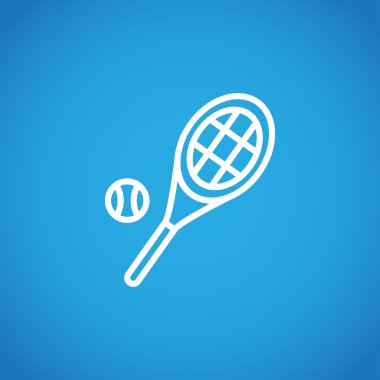 Tenis raketi topu simgesiyle